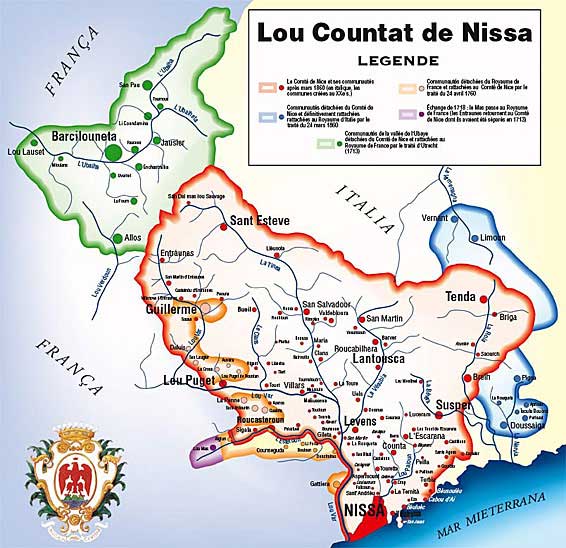 Villes et villages du Comté