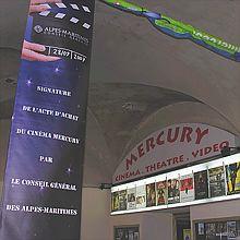 NICE Le Cinéma Art et Essai MERCURY ouvert 7 jours sur 7 place Garibaldi