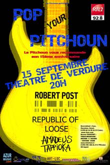NICE Soirée Pitchoun Concert Pop Rock au Théâtre de Verdure 