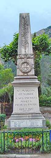 Monument aux Morts de Saint-Martin-Vésubie