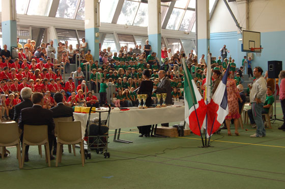 Remise des coupes au Parc des Sports Charles Ehrmann