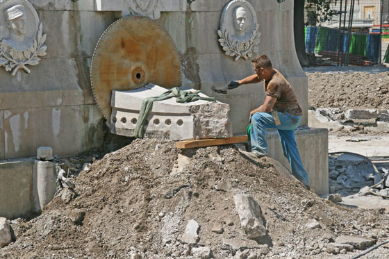 Déplacement de la statue de Garibaldi à Nice