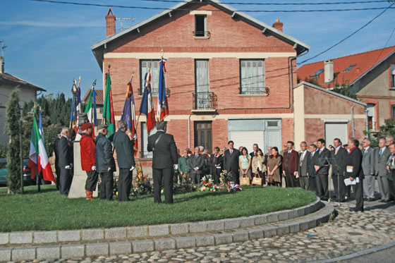 Cérémonie au monument à Garibaldi de Toulouse