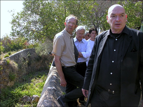 Jean Nouvel dans l'enceinte de la Batterie du Mont Boron nouvel-boron