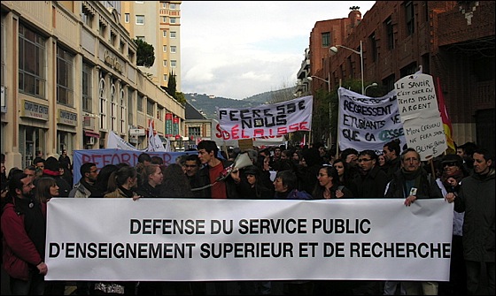 Manifestation contre la loi Pécresse à Nice manifestation-pecresse