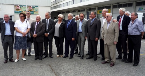 Les conseillers et anciens conseillers de la SOMINICE fêtent la 200e réunion du conseil d'administration au MIN de Nice sominice-conseillers