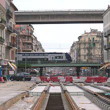 NICE TRAMWAY Boulevard Pierre Sémard début de travaux