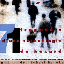 Nice Espace Magnan 71 fragments d’une chronologie du hasard, M Haneke