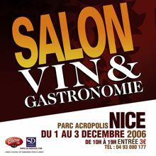 SALON VIN et GASTRONOMIE de NICE  Palais des EXPO