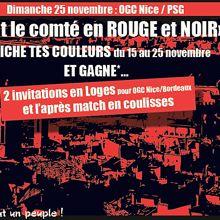 NICE PARIS pour une ville en rouge et noir Jeu Concours