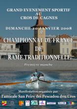 CROS DE CAGNES PRES NICE CHAMPIONNATS DE FRANCE DE RAME TRADITIONNELLE