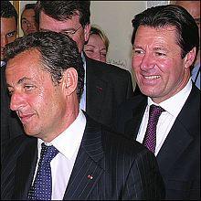 NICE Christian ESTROSI et son ami Nicolas SARKOZY