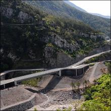 NICE HAUT PAYS Mise en service du pont de BRAMAFAN Vallée de la Tinée