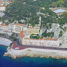 16e PARIS NICE CYCLOTOURISTE Arrivée au Château de Nice