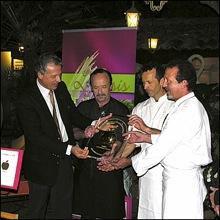 La Napoule près de Nice Restaurant L'OASIS RAIMBAULT reçoit le Trophée Pomme d’Or 2008