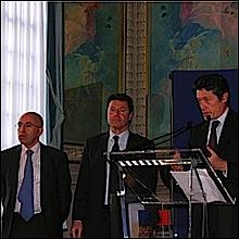 NICE Plan de relance, LAMY, ESTROSI, CIOTTI côte à côte