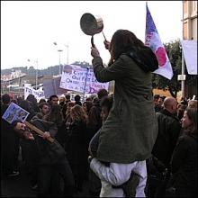 NICE UNIVERSITÉ, Petite manif bon enfant des enseignants et étudiants