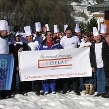 MIN de Nice Les Toqués font du ski à Auron avec Le Delas Côte d’Azur