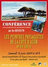Deux événements autour des PEINTRES PAYSAGISTES de NICE au XIX° siècle Deux événements autour des PEINTRES PAYSAGISTES de NICE au XIX° siècle