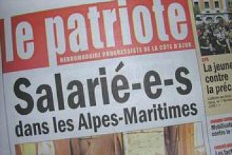 NICE, Le PATRIOTE, le journal de la gauche et du PCF a besoin de vous