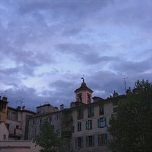 NICE Fortes précipitations et orages dans les ALPES MARITIMES