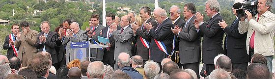 Christian Estrosi inaugure Saint-Isidore La Manda Carros Le Broc RD 6202 bis rd6202-inauguration