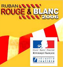 Opération ruban rouge et blanc