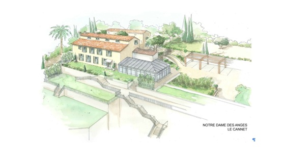 Dessin d'architecte de la future villa Notre Dame des Anges villa-des-anges