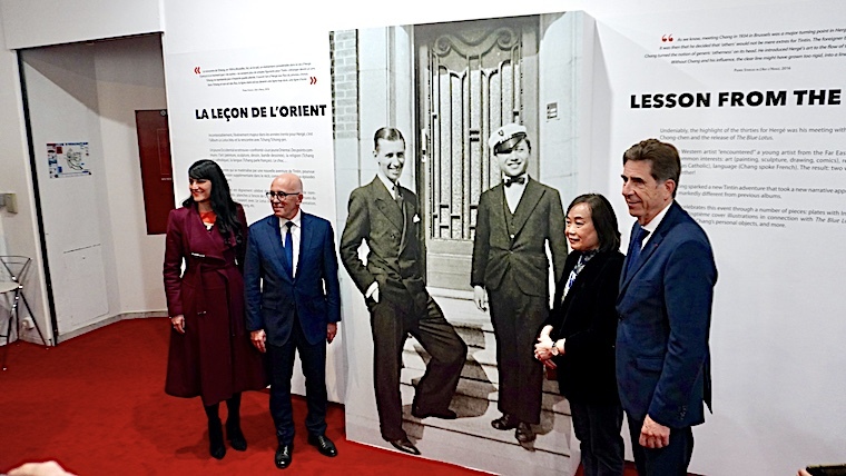 Exposition Hergé, Tintin & Tchang au Musée des Arts Asiatiques, Nice