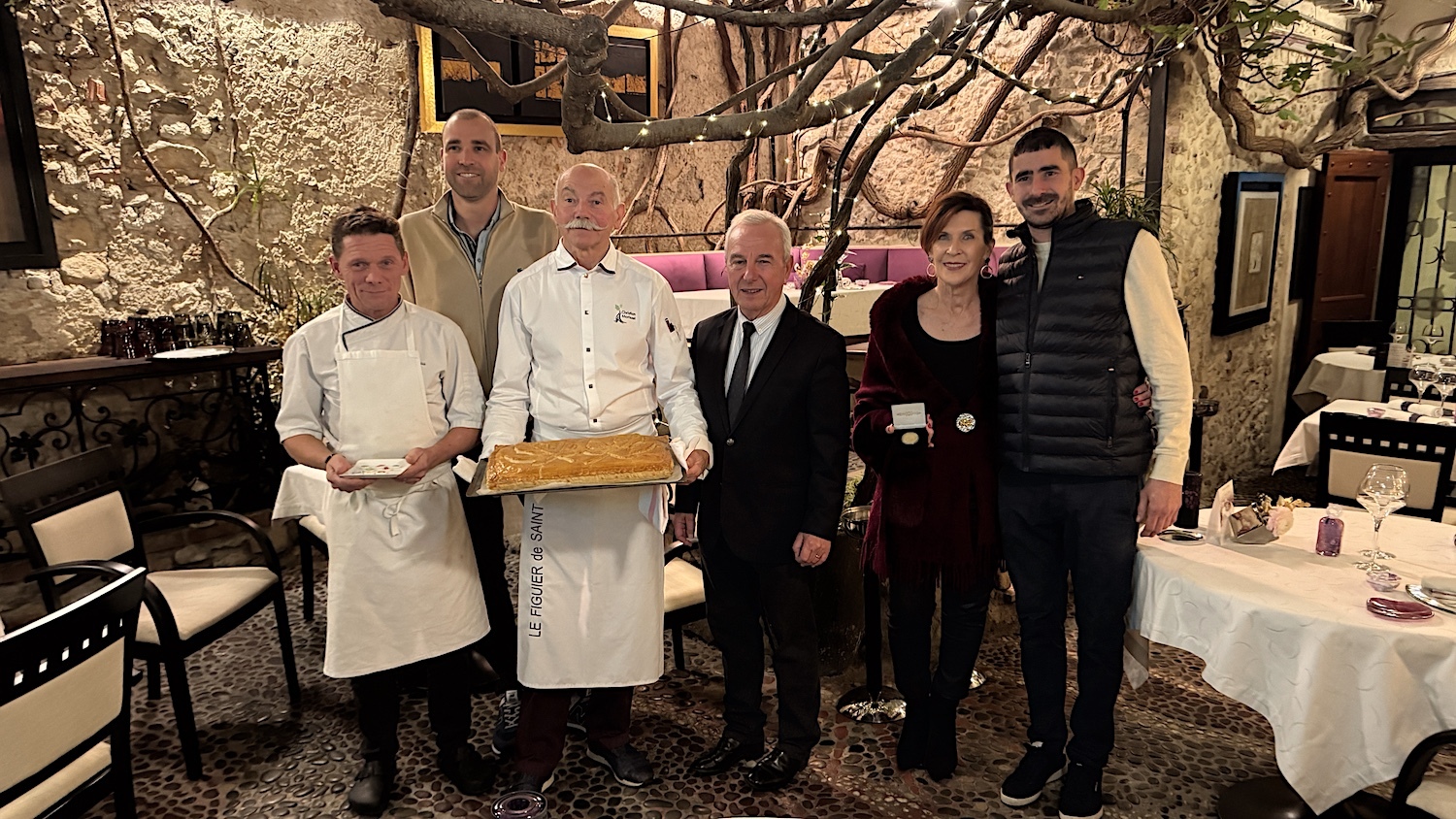 Christian Morisset fête les 18 ans de son restaurant Le Figuier de Saint Esprit à Antibes