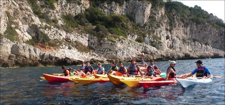 kayak tour nice france