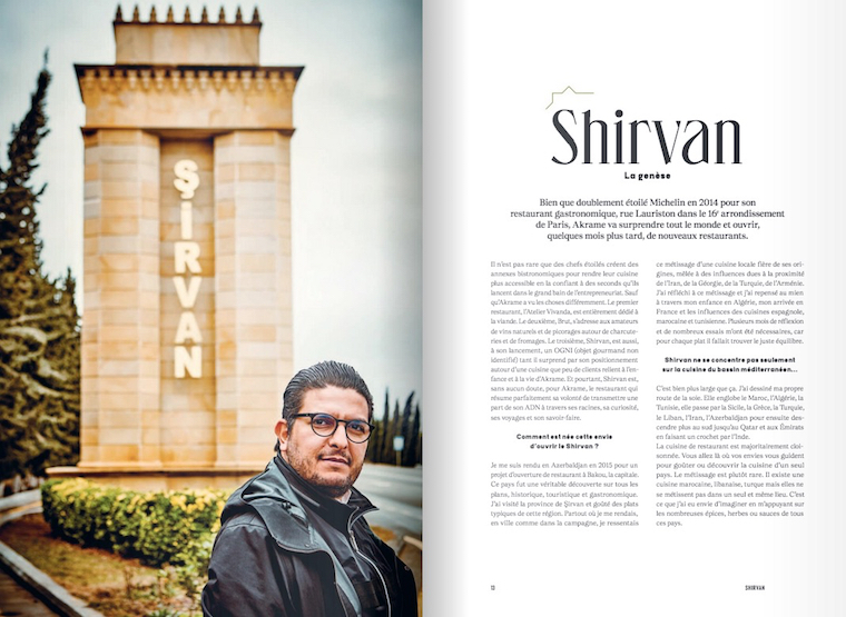 Shirvan, sur la Route de la Soie du chef Akrame aux éditions de La Martinière Nice RendezVous rayon Livres