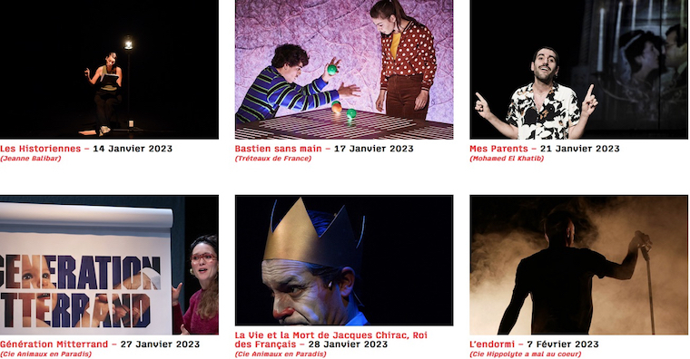 Festival Trajectoires 2023, Théâtre, Danse, spectacles Jeune Public, Rencontres