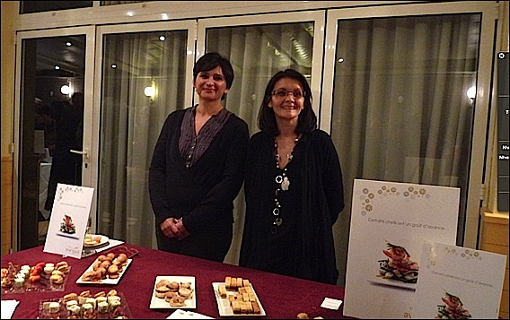 APCIG Nice Côte d’Azur avec les chefs de la Riviera pour la présentation de l'annuaire 2011::la société Avangout présentant ses nouvelles sélections de canapés apcig-annuaire-2011-lg6