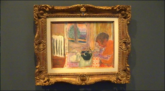 Musée Bonnard Les Collections Parcours sensible d’un peintre::La tasse de thé au radiateur, 1932, aquarelle et crayon sur papier marouflé. bonnard-parcours-sensible-lg2