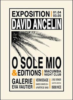Nice O Sole Mio Exposition à la Galerie Eva Vautier:: david-ancelin-gal-vautier