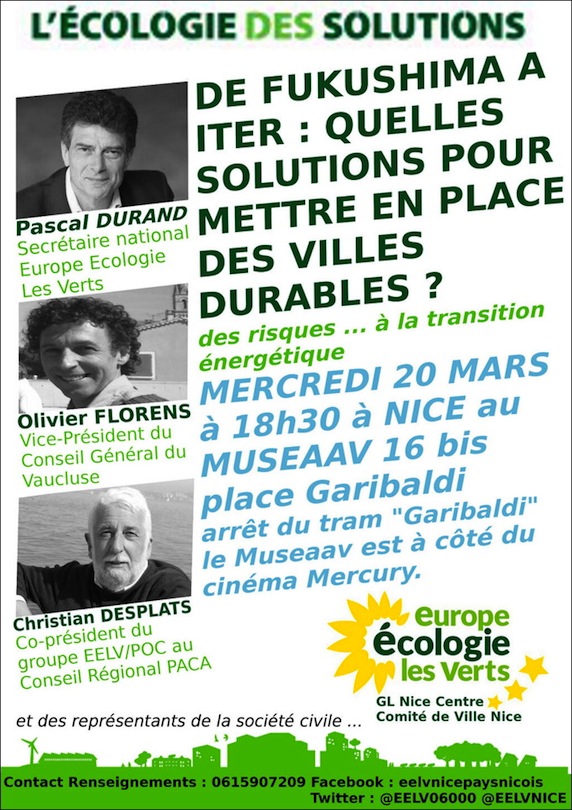 EELV à NICE::Des solutions pour mettre en place des villes durables ecologie-durand-nice