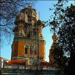 Église russe de Nice la restauration a commencé… Cathédrale Saint-Nicolas