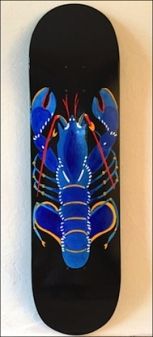 Monaco Exposition de Florence Trabet au restaurant Le Quai des Artistes::skate lobster. trabet-mc-lg3