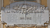 Monument aux Morts de La Tour-sur-Tinée