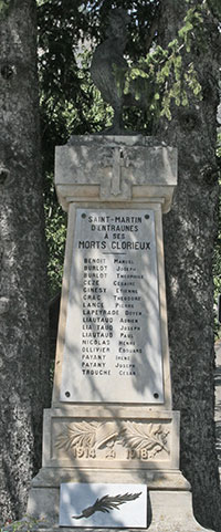 Monument aux Morts de Saint-Martin d’Entraunes