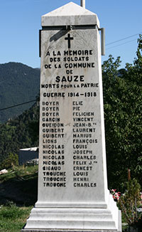 Monument aux Morts de Sauze