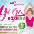 Yoga Rose Géant 2022 à Nice avec SOS Cancer du Sein